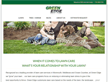 Tablet Screenshot of greenedgeturf.com